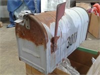 Vintage Metal Mail Box 21" x 8" x 11"