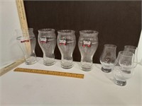 Samuel Adams Beer Glasses 4 & Small Glasses 3
