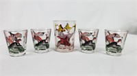 Pheasant Pattern Shot Glasses (5)