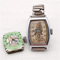 Vtg Lone Ranger & Roy Rogers Watches