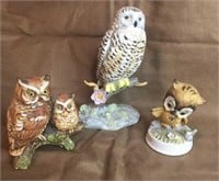 Miscellaneous Group of Porcelain Owls