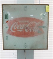 ELECTRIC COCA-COLA CLOCK AS-IS