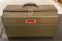 Park metal toolbox with contents