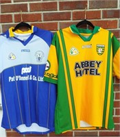 Soccer jerseys. Green and yellow is size large