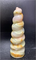 Pink bandent calcite Spiral Flame