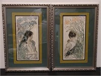 Lot of 2 FIRMIN BOUISSET Framed French Posters