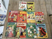 Ten Vintage 10 Cent Comics Lot