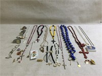 Vintage Rosaries, Watches, Earrings & More