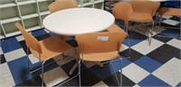 TABLE, ROUND, 36", W/ (4) CHAIRS