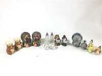 7 pair assorted salt and pepper sets