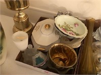 Box of China Bowls and Platters