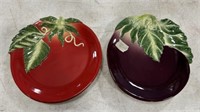 4 Fitz and Floyd Le Marche Plates