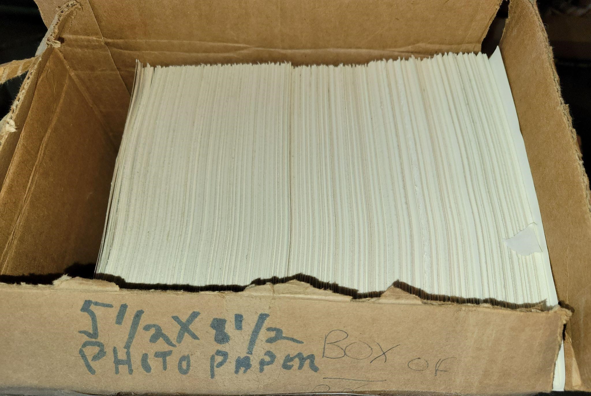 Box of 5 1/2" x 8 1/2" Photo Papers