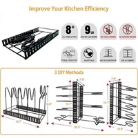 Werseon Pot Rack Organizers  8 Tiers