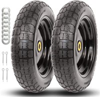 13" Flat Free Solid Tire and Wheel for Carts
