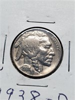 Better Grade 1938-D Buffalo Nickel