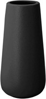 WFF9374  ILLUVA 8 Inch Black Ceramic Vase