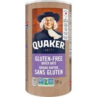 Quaker Gluten-Free Quick Oats, 511g BB MR 9/2025