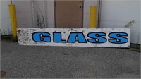 Vintage kiss my glass wooden sign 120 in by 20 in