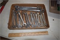 Flat of End Wrenches