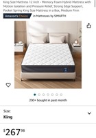 KING MATTRESS (NEW)