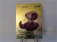 Pokemon Card Rare Gold Arbok V