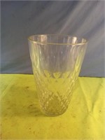 Heavy glass vase