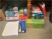 Lot of assorted office paper and supplies