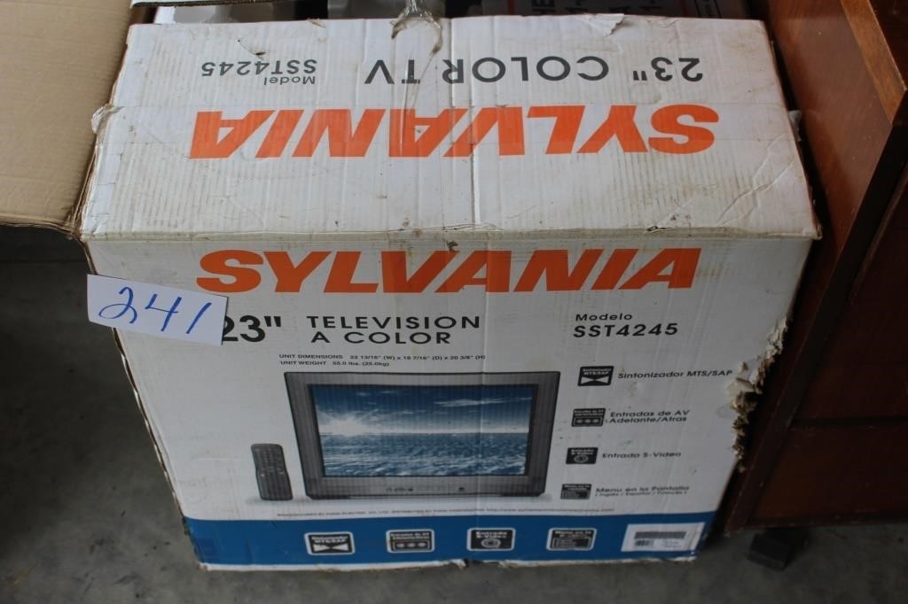 BRAND NEW OLD TV IN BOX, 23"