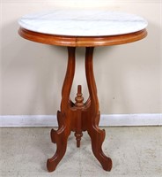 Victorian Revival Marble Parlor Table