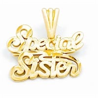 14k Gold "Special Sister" Pendant
