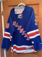 HENRIK LUNDQVIST AUTOGRAPHED OFFICIAL NHL JERSEY,