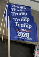 Lot of 5 Trump flags