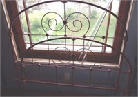 Full size iron bed frame