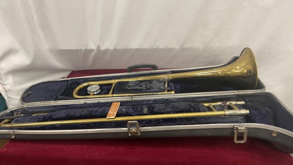 Conn trombone in hard case