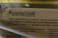 CEDAR CRAFT SELF WATERING PLANTER & ASST'D. GARDEN