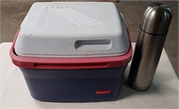 Rubbermaid Cooler and Thermos