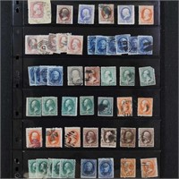 US Stamps 1880s-1930s on Vario pages, neatly prese