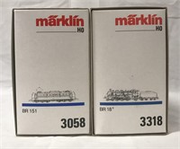Boxed Marklin HO 3318 & 3058 Locomotives