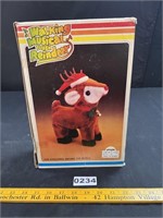 Vintage Musical Walking Plush Reindeer