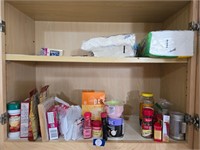 Contents of cupboard