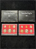 1980 & 1982 US Proof Sets in Boxes