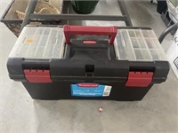 Rubbermaid tool box w/ electrical hardware
