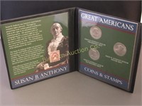 Susan B. Anthony Coins & Stamp