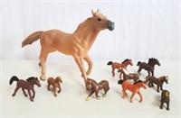 Lot Plastic Toy Horses
