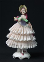 Martha Budich Dresden Porcelain Lace Figurine