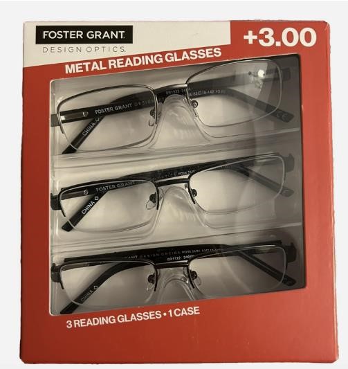 Foster Grant  Reading Glasses 3 Pack