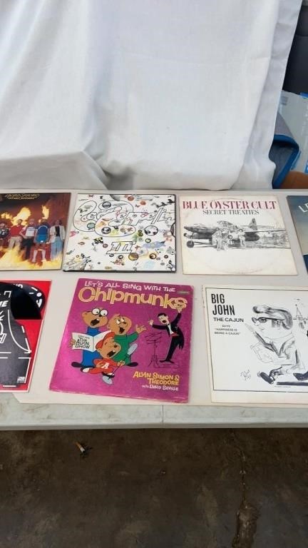 7 Vintage Record Albums