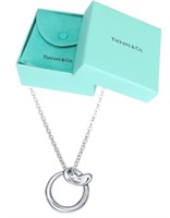 Tiffany & Co. Cursive Initial O Necklace