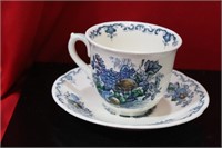 A Mason Fruit Basket Cup and Saucer